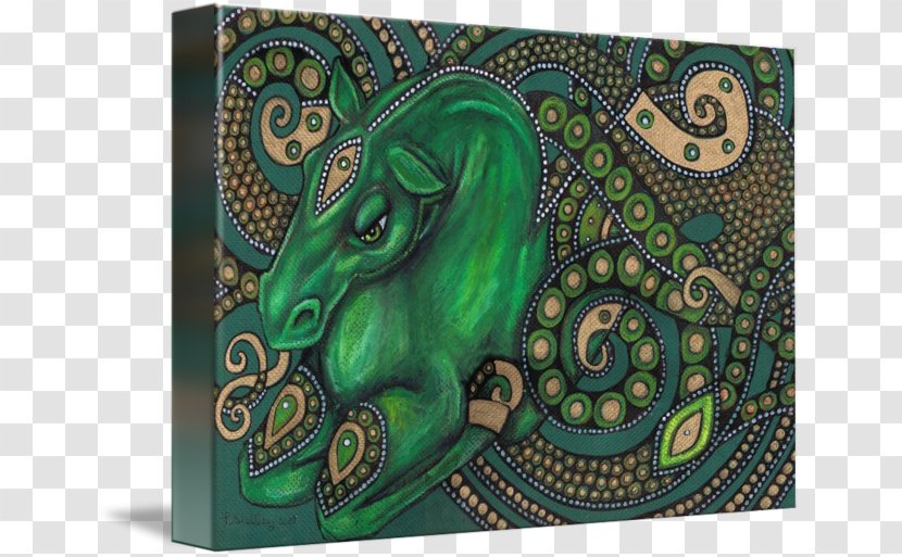 Water Horse Green Hippocampus Paisley Sea - Watercolor Transparent PNG