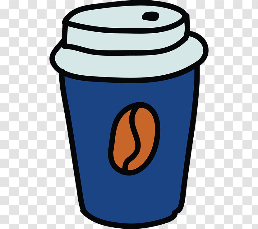 Iced Coffee Cafe Croissant Cup - Drink - Cartoon Transparent PNG