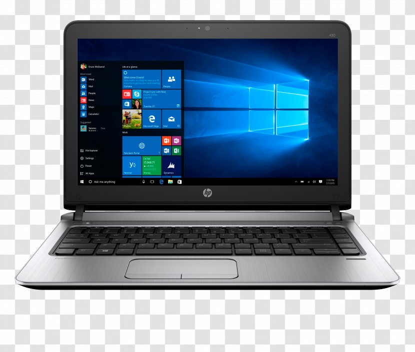 Laptop Hewlett-Packard HP Pavilion Intel Core I5 ProBook - Electronic Device - Silver Microphone Transparent PNG