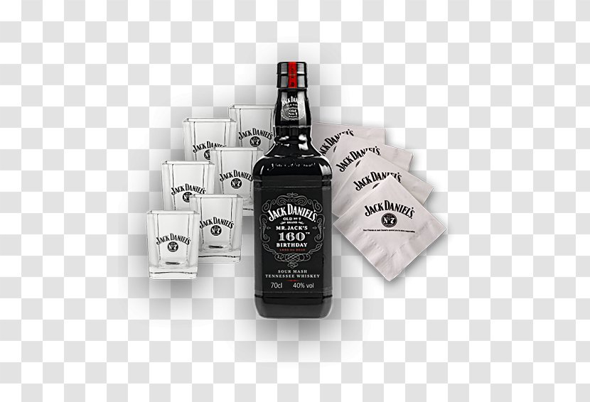 Tennessee Whiskey Glass Bottle Liqueur Jack Daniel's - Lynchburg Lemonade Transparent PNG