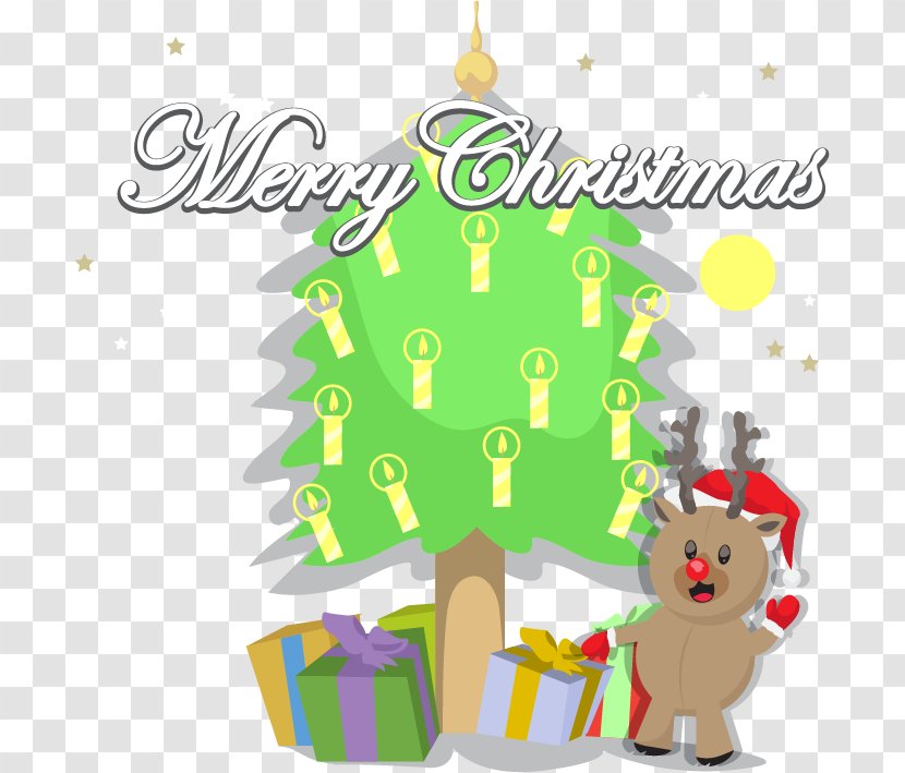 Christmas Tree Ornament - Deer Vector Material Transparent PNG