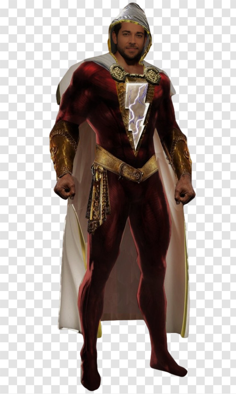 Zachary Levi Captain Marvel Jr. Shazam! Black Adam - Superhero Transparent PNG