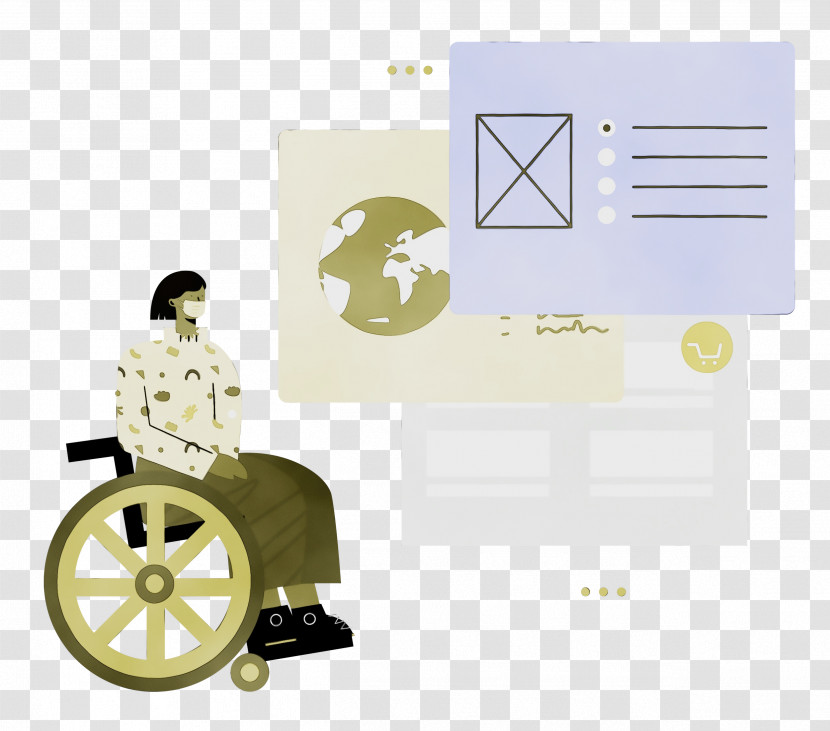 Wheelchair Drawing Cartoon Sitting Icon Transparent PNG