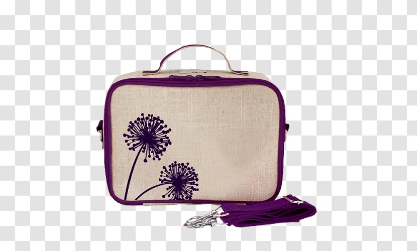 Bento Lunchbox Thermal Bag - Purple Dandelion Transparent PNG