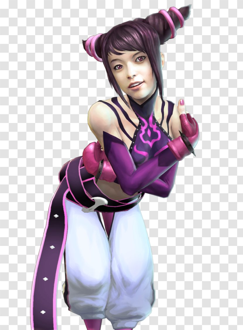 Juri Purple Character Costume Cosplay - Heart - Tekken Transparent PNG