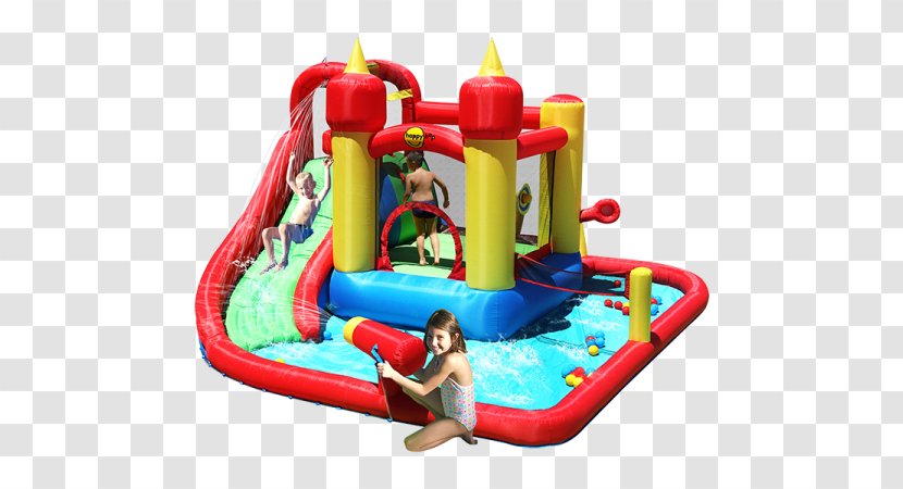 Inflatable Bouncers Water Slide Park Castle - Toy Transparent PNG