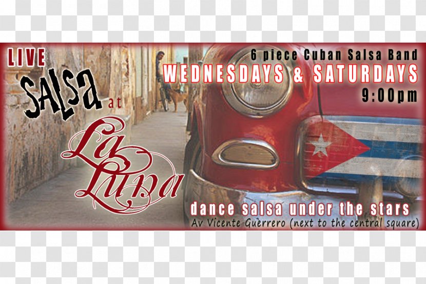 Cuban Salsa Banner Dance - Text - Flyer Transparent PNG