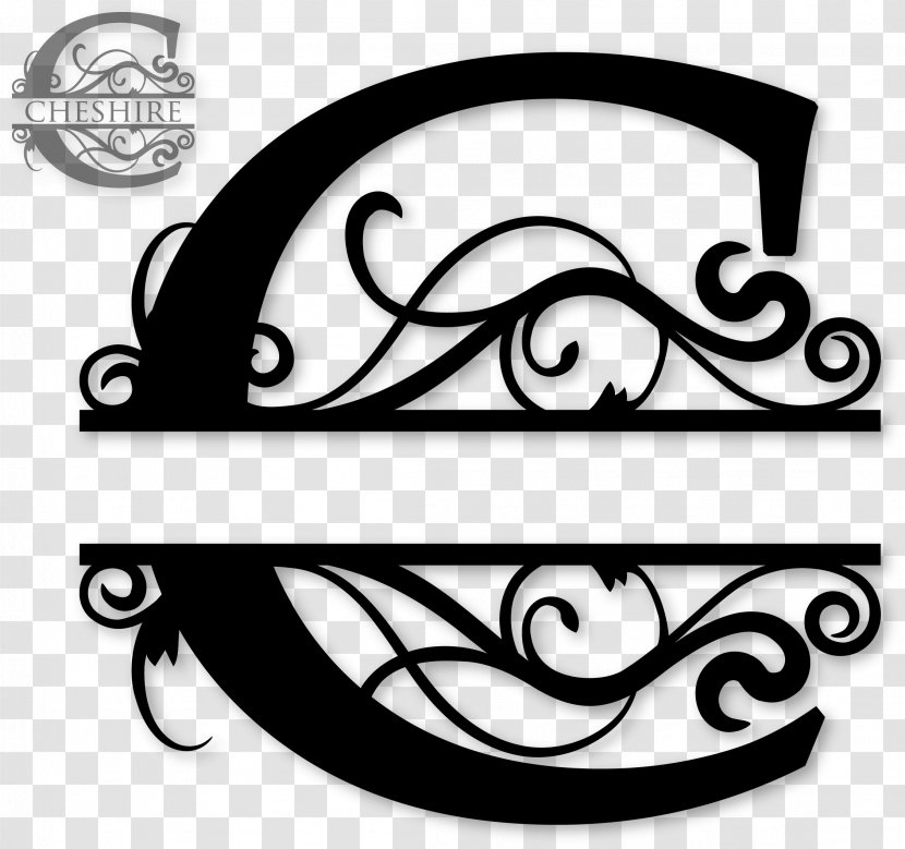 Monogram Initial Clip Art - Royaltyfree - Letter C Transparent PNG
