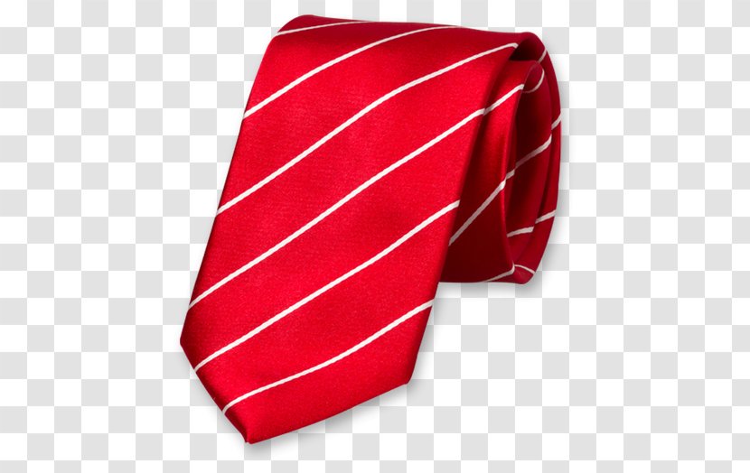 Necktie Red White Silk Satin Transparent PNG