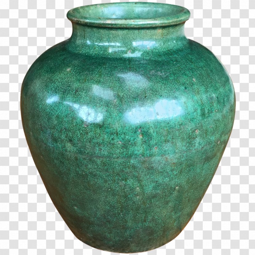 Vase Ceramic Teal Pottery - Art Transparent PNG