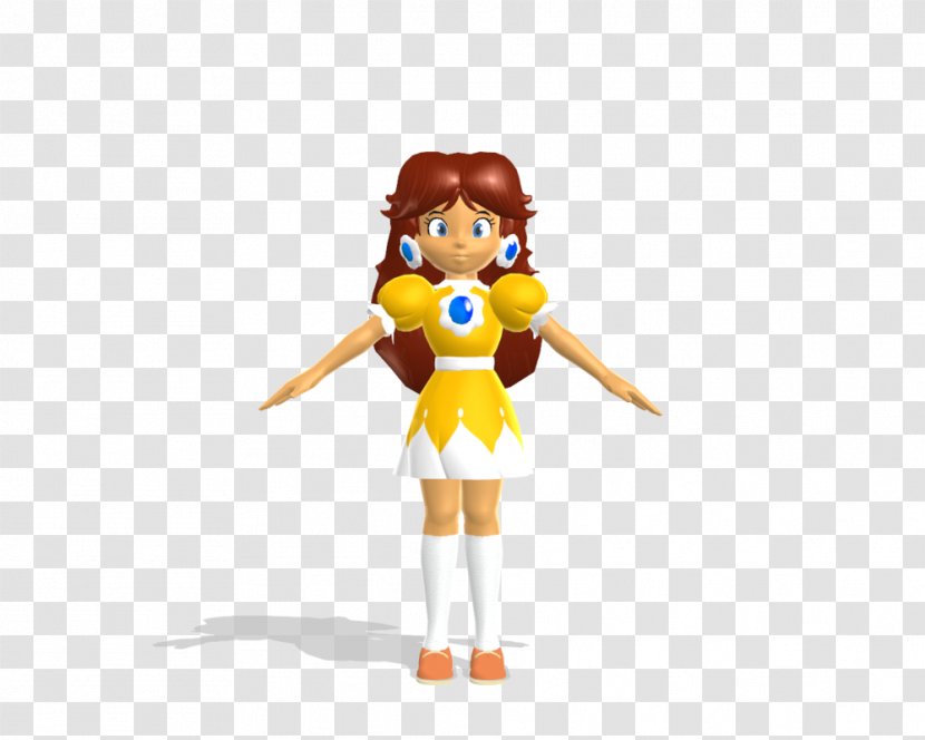 Mario Tennis Open Princess Daisy Power - Action Figure Transparent PNG