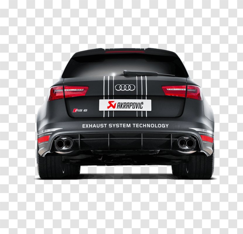 Exhaust System Audi RS6 Car Akrapovič - Hood - Rs6 Transparent PNG