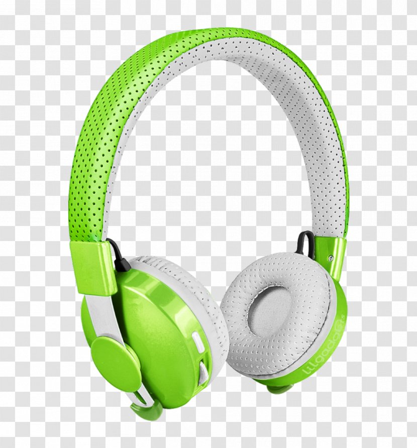 LilGadgets Untangled Pro Headphones Connect+ Microphone Audio - Green Transparent PNG