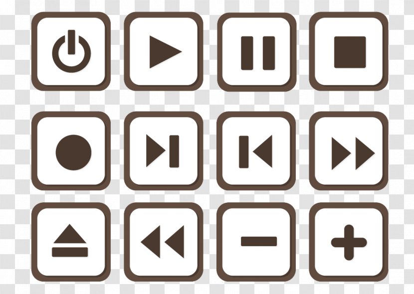 Button Media Player Icon - Play The Pause Transparent PNG