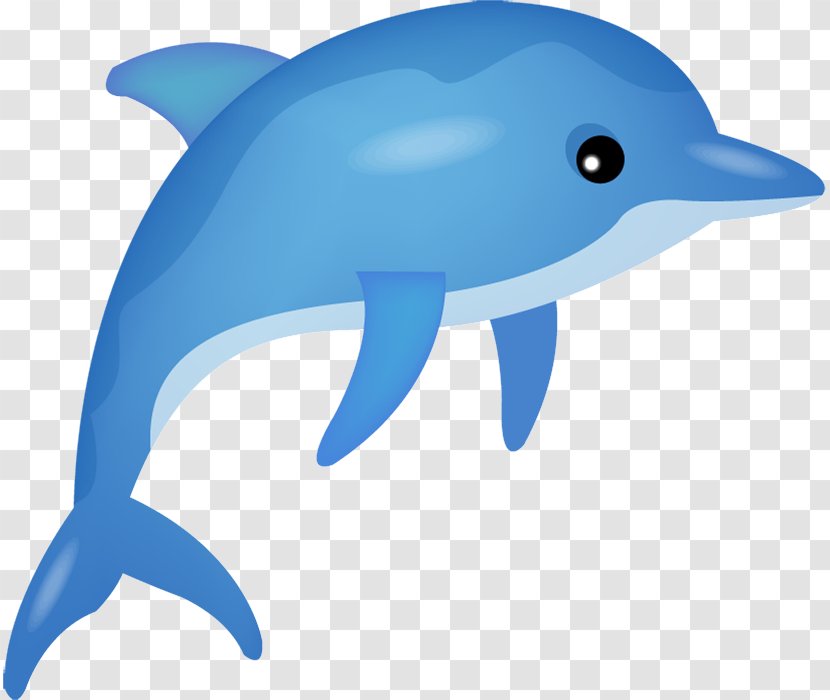 Dolphin Blue - Cartoon Transparent PNG