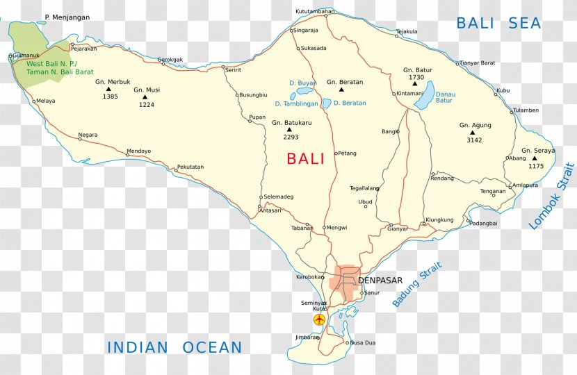 Bali World Map Transparent PNG