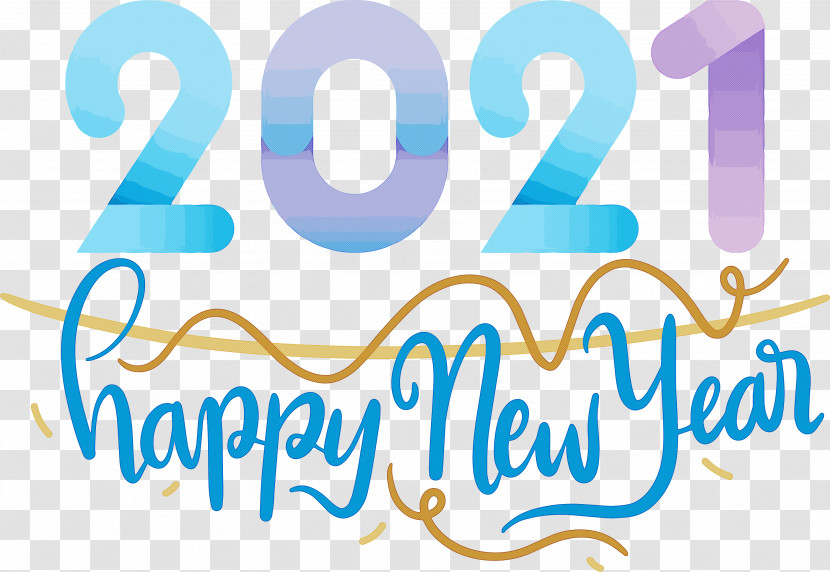 2021 New Year Happy New Year Transparent PNG