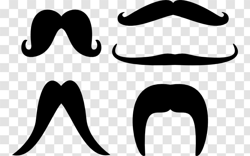 World Beard And Moustache Championships Movember Clip Art - Black White - Cute Mustache Cliparts Transparent PNG