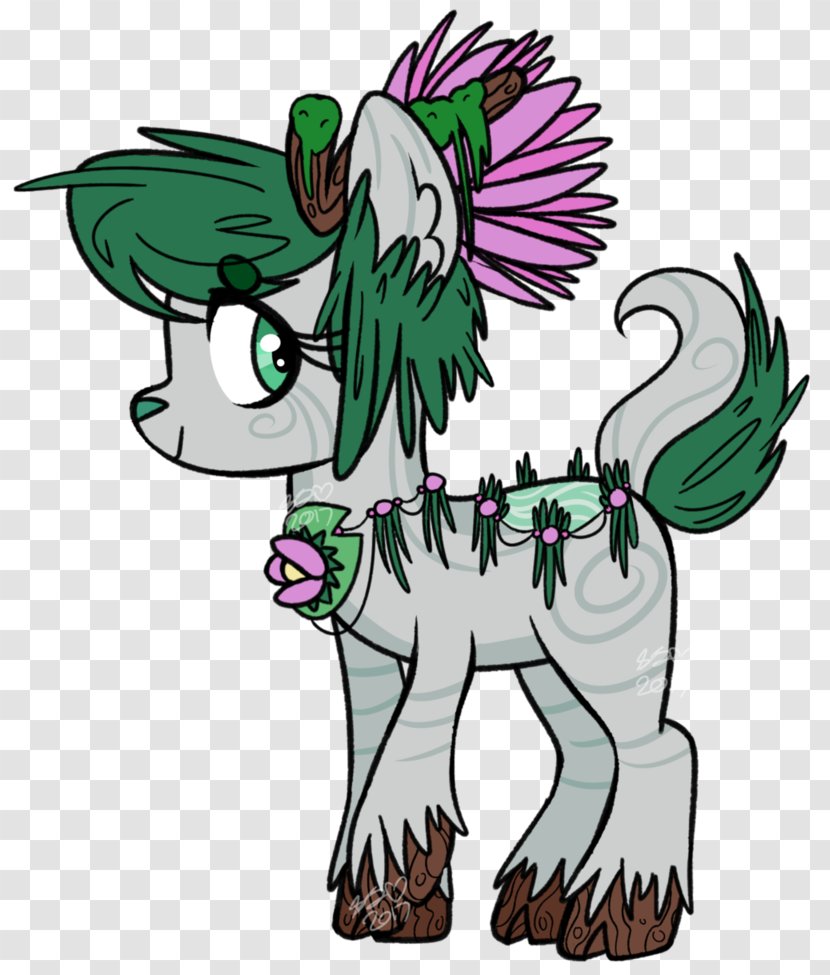 Horse Canidae Legendary Creature Dog - Flower - Special-shaped Transparent PNG