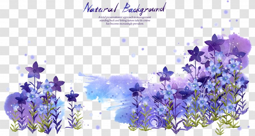 Flower Purple - Violet Family - Flowers Mosaic PSD Layered Material Transparent PNG