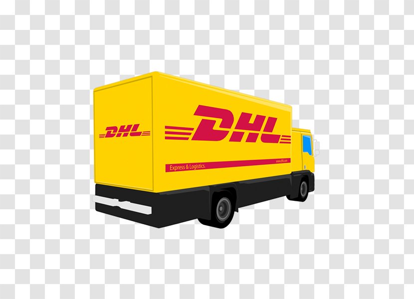DHL EXPRESS Computer Cargo Logo - Yellow Transparent PNG