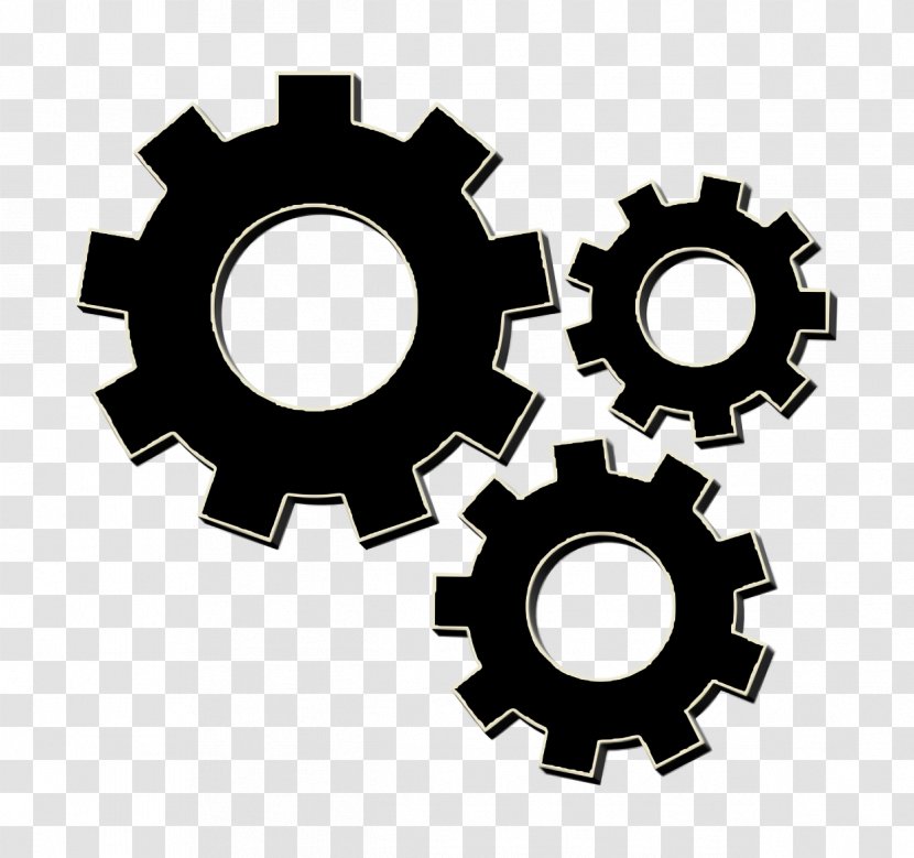 Icon Mechanical Gears Infographics - Hardware Accessory Auto Part Transparent PNG