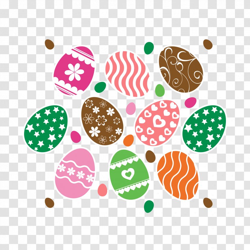 Easter Bunny Egg Pattern - Eggs Background Wallpaper Map Transparent PNG