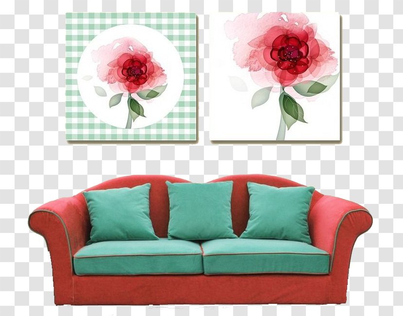 Download - Pink - Room Sofa Transparent PNG