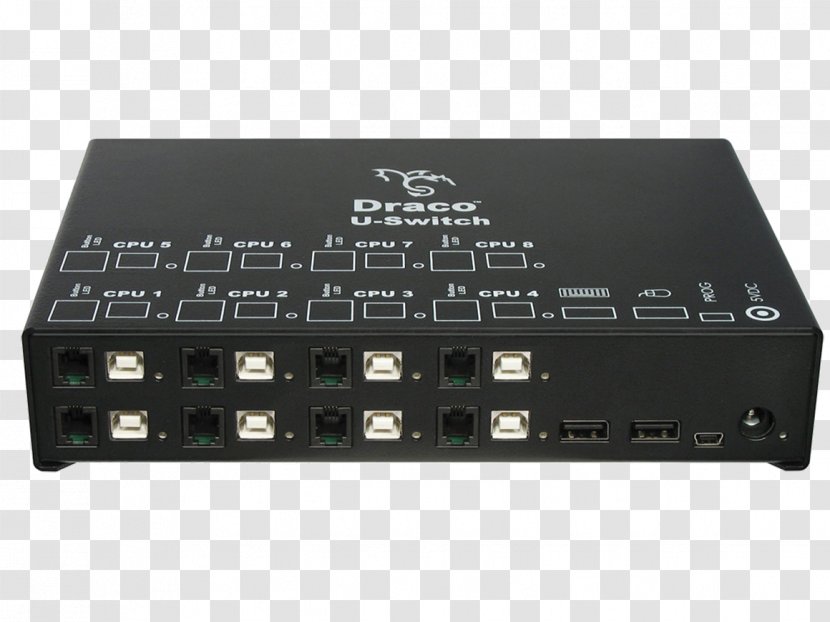 Computer Mouse Keyboard KVM Switches USB Video - Port - Apc Kvm Switch Transparent PNG