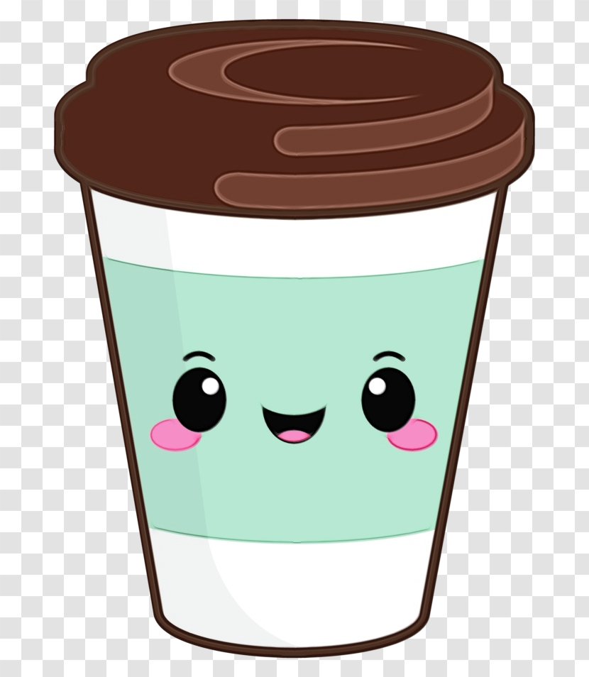 Coffee Cup - Cartoon - Milkshake Sleeve Transparent PNG