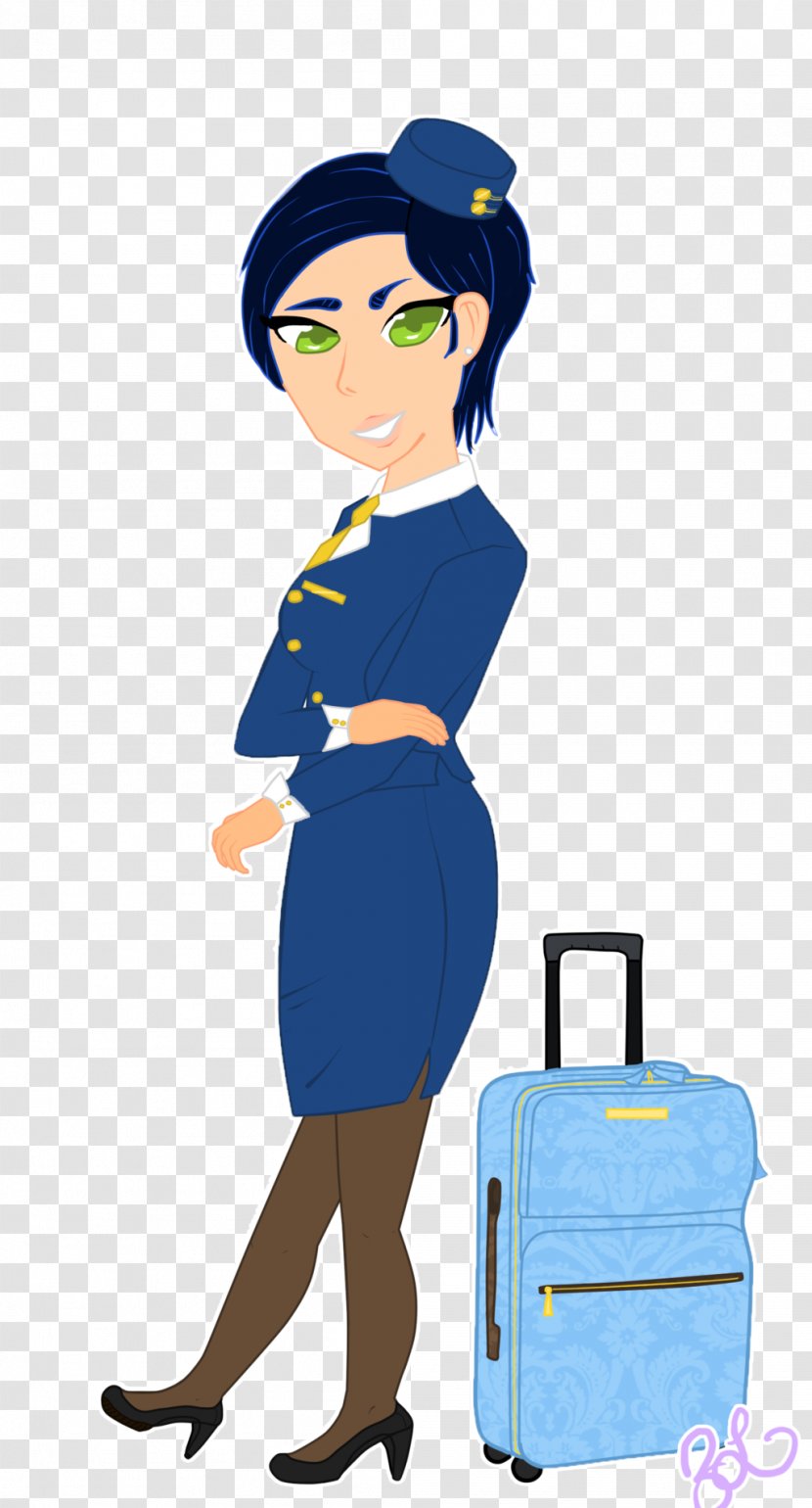 Flight Attendant Cartoon Clip Art - Watercolor - FLIGHT Transparent PNG