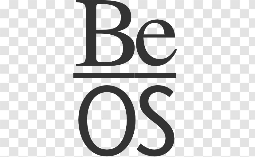 BeOS - Black And White - Logo Transparent PNG