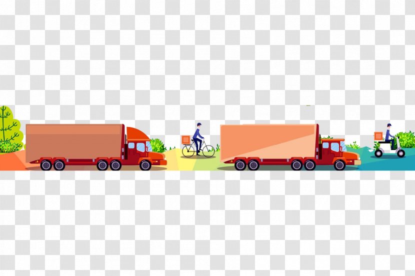 Car Garbage Truck - Red Transparent PNG