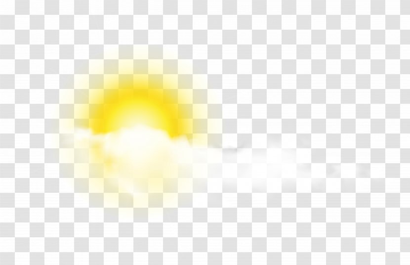 Yellow Sky Pattern - Computer - Sun With Cloud Clip-Art Image Transparent PNG