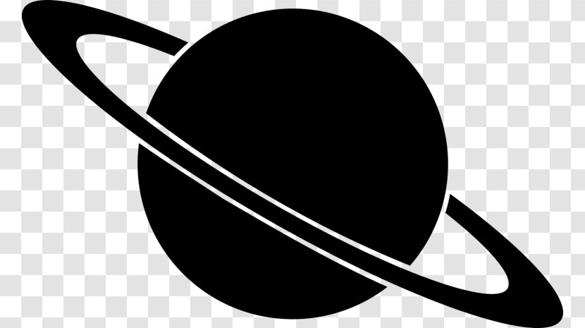 Earth Planet Saturn Silhouette - Monochrome Photography Transparent PNG