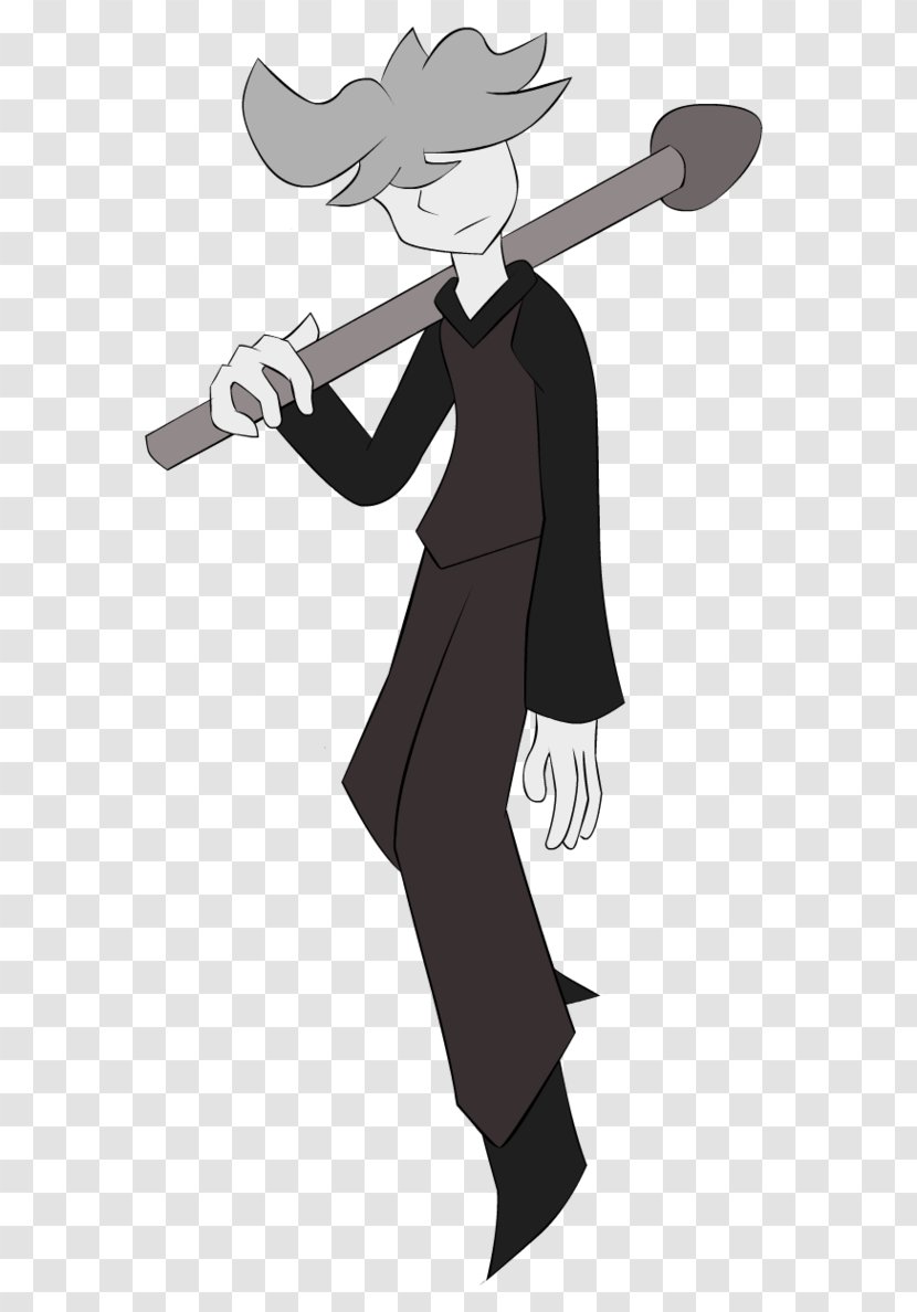 Silhouette Cartoon Black Male Weapon Transparent PNG