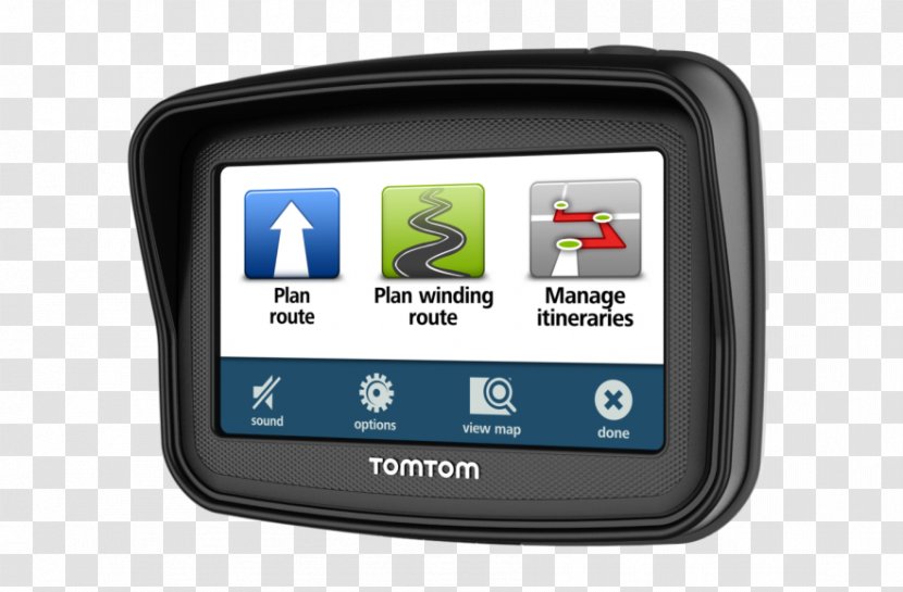 GPS Navigation Systems TomTom Motorcycle Car - Tomtom Rider 550premiumpack - Gps Transparent PNG
