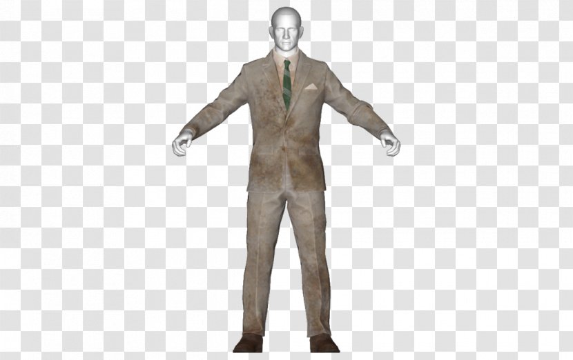 Fallout 4 Fallout: New Vegas Brotherhood Of Steel Suit The Vault - Lapel - Beige Trousers Transparent PNG