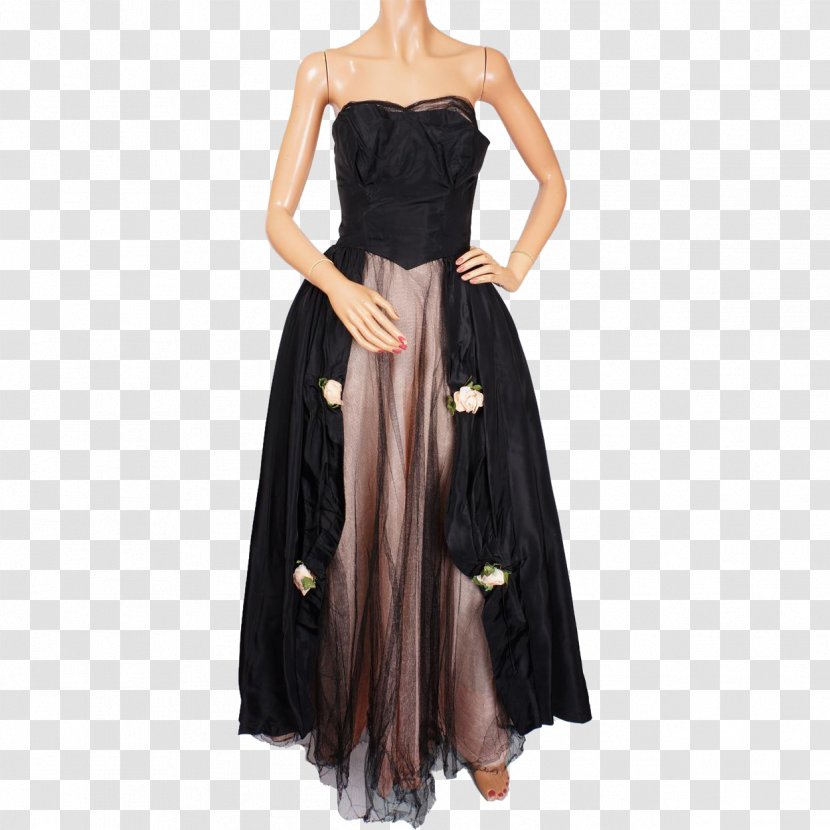 Little Black Dress Gown Wedding Formal Wear - Neck - Evening Transparent PNG