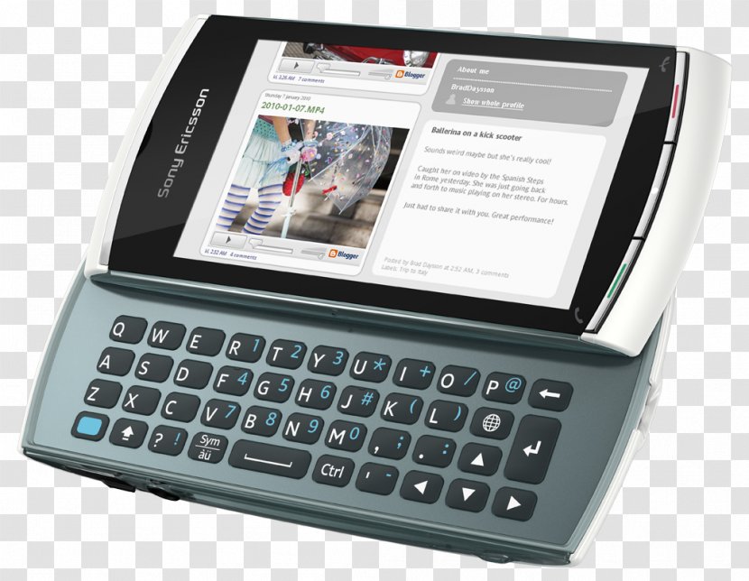 Sony Ericsson Vivaz Xperia Pro X10 Mini W800 - Multimedia Transparent PNG