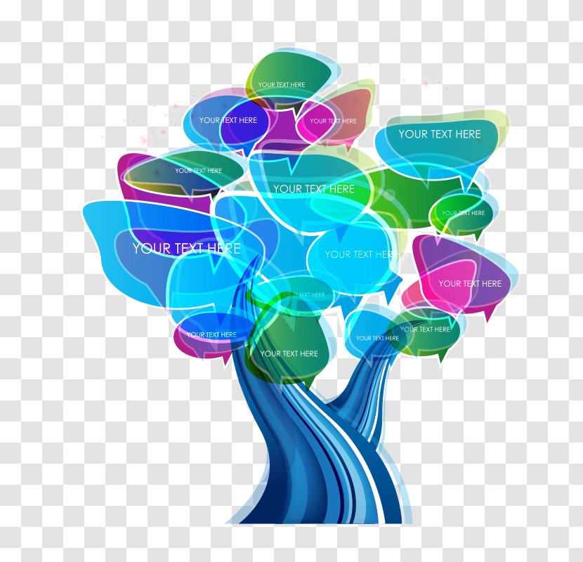 Download - Flower - Wisdom Tree Colorful Vector Transparent PNG