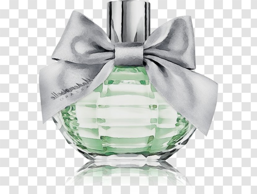Perfume Green Crystal Cosmetics Silver - Paint - Glass Transparent PNG