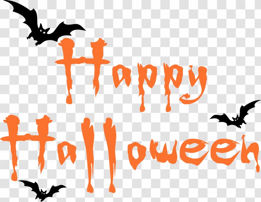It Halloween Costume Banner Clip Art - Happy Text Image Transparent PNG