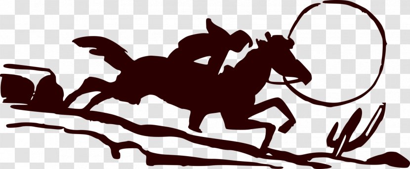 Horse - Equestrian - Rein Silhouette Transparent PNG
