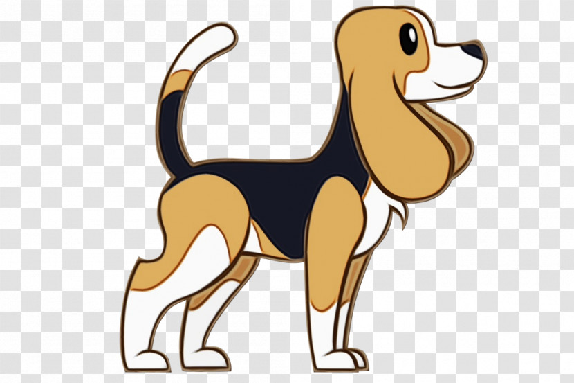 Dog Cartoon English Foxhound Beagle Tail Transparent PNG