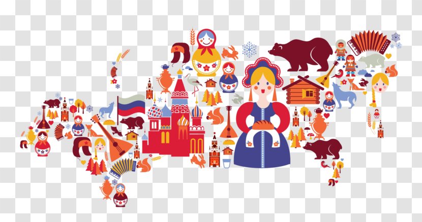 Russian Language Vector Graphics Illustration Royalty-free - Map - Opening Ceremony Russia Transparent PNG