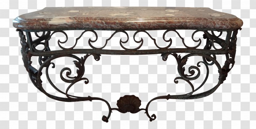 Table Furniture Wrought Iron Art Marble - Deco Transparent PNG