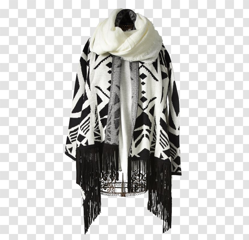 Outerwear Scarf Stole - Clothing - Shanghai Landmark Transparent PNG