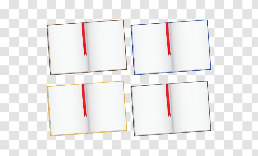 Rectangle - Opened Books Transparent PNG