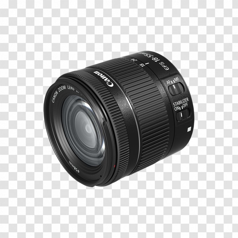Canon EF Lens Mount EF-S EOS 77D 200D 18–55mm - Camera Transparent PNG